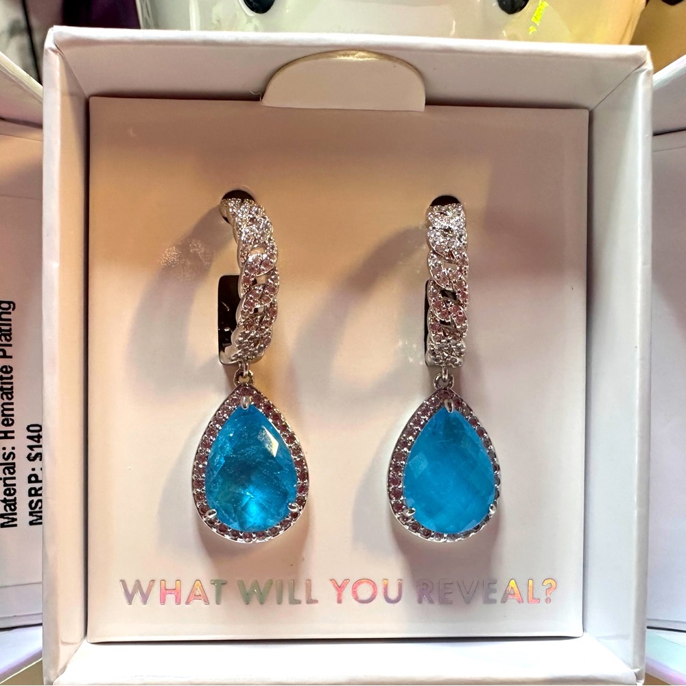 Bomb Party MHA Color Changing Earrings | Aquamarine to Rubellite
